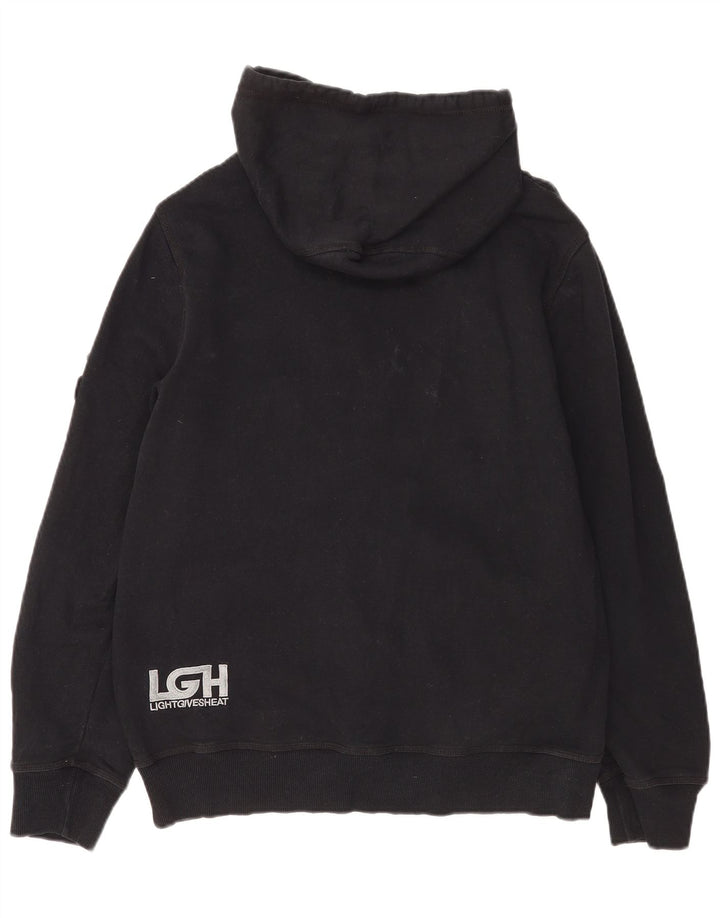 Мужской свитер с капюшоном на молнии Hurley, средний черный, хлопковый