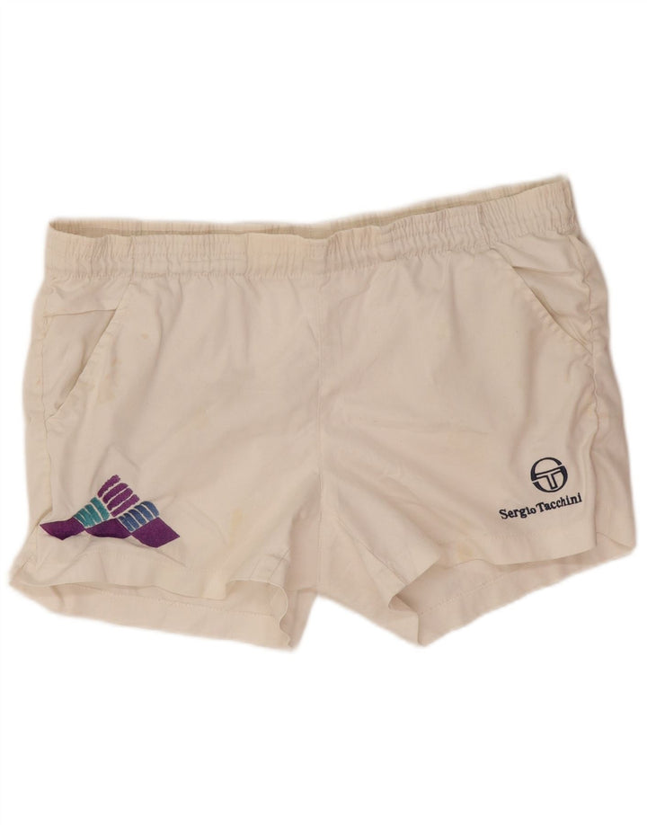 Мужские спортивные шорты с рисунком Sergio Tacchini IT 46, маленькие белые, полиэстер