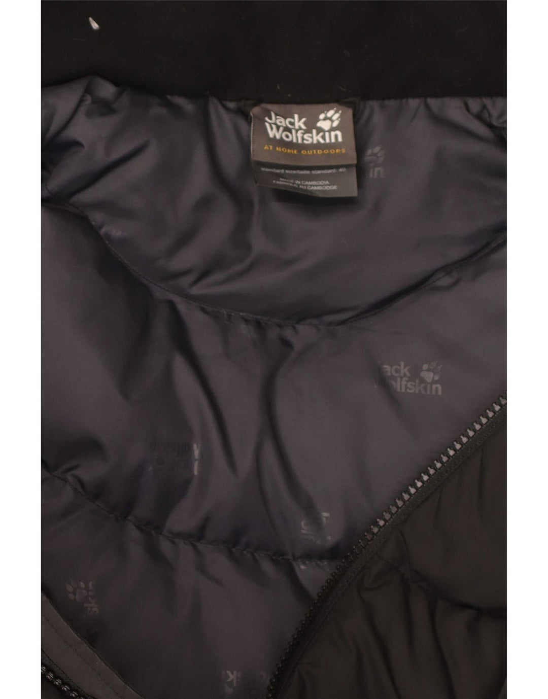 Женское стеганое пальто с капюшоном Jack Wolfskin UK 10/12, средний черный полиэстер