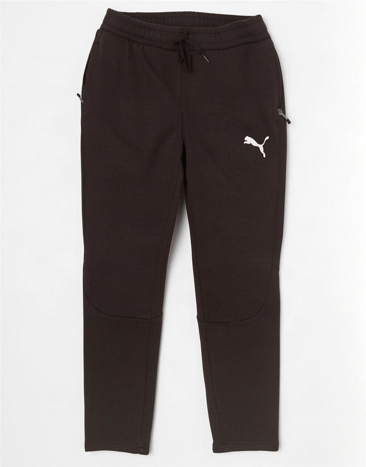 Мужские спортивные брюки Puma из хлопка среднего размера, черные