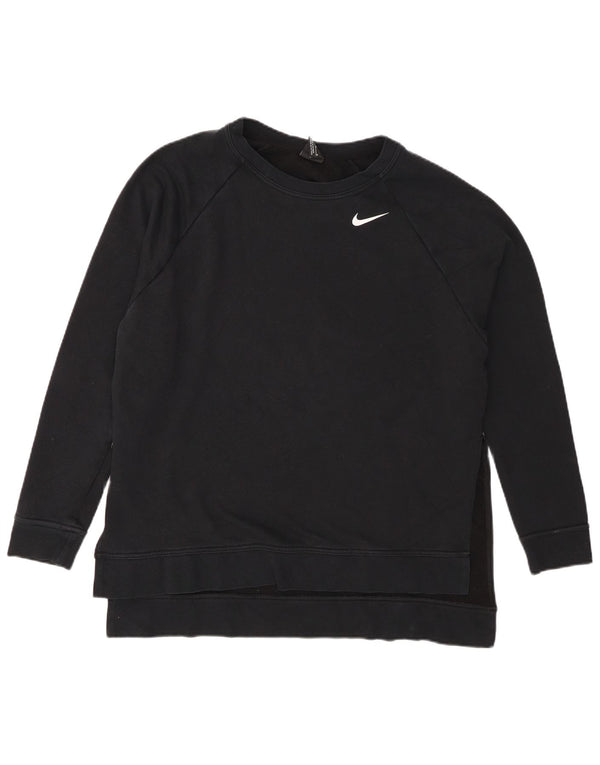 Женский джемпер большого размера Nike Dri Fit UK 14, средний черный