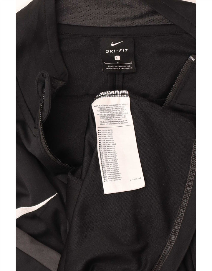 Мужской спортивный костюм Nike, большая черная спортивная куртка из полиэстера