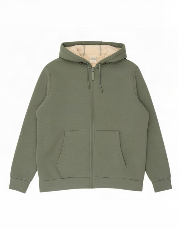 Женский свободный свитер с капюшоном на молнии Mountain Warehouse, Великобритания, 18 XL, зеленый