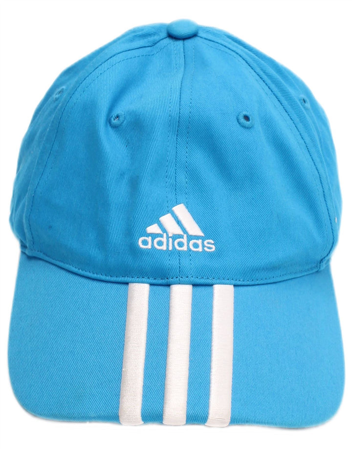 Бейсболка Adidas для мальчиков с рисунком, один размер, синяя, хлопковая