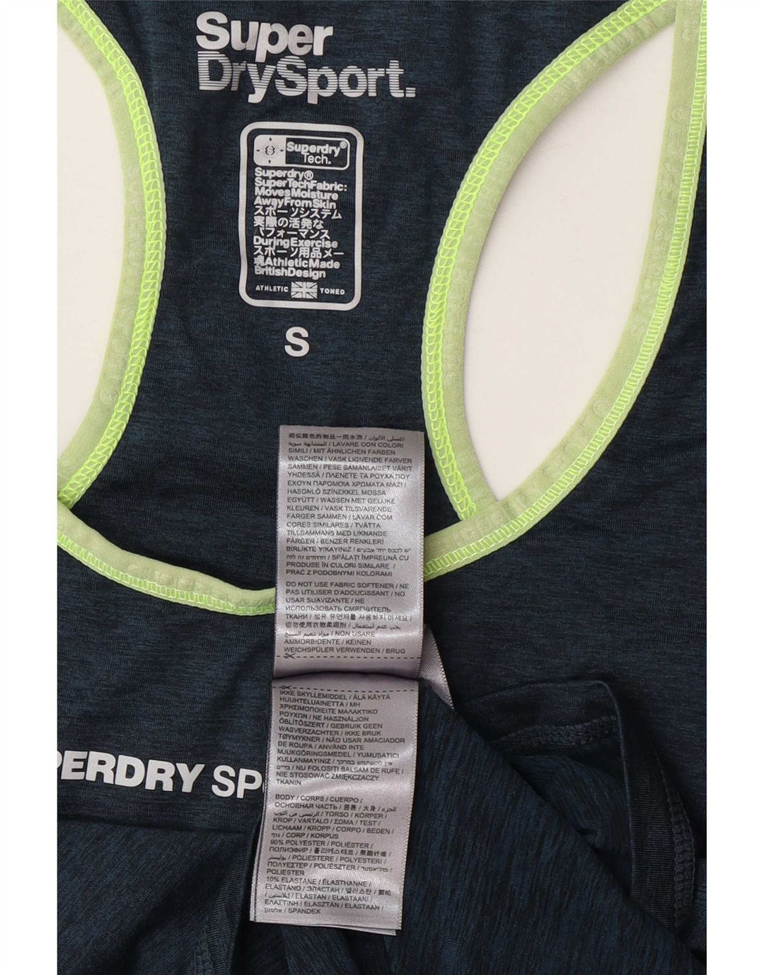 Женский жилет с рисунком Superdry Top UK 10, маленький темно-синий, полиэстер