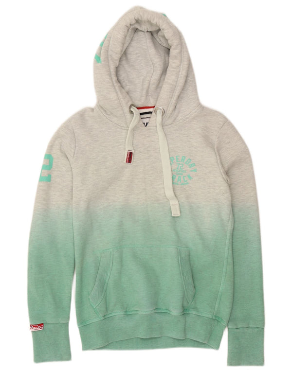 Женский джемпер с капюшоном Superdry UK 10, маленький зеленый с цветными блоками