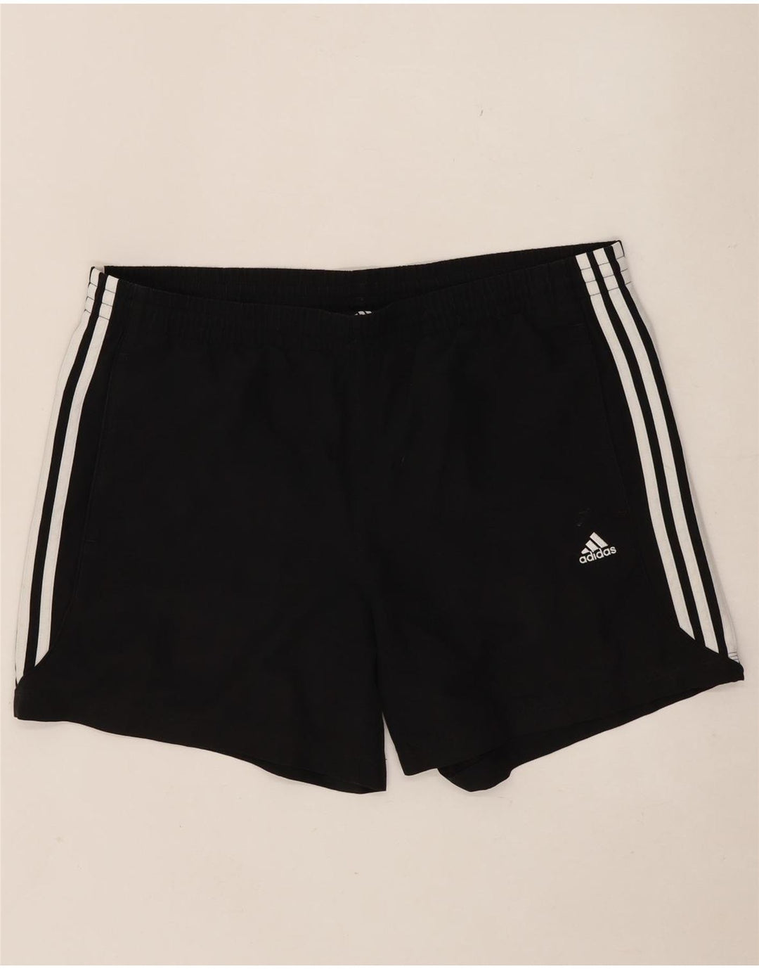 Мужские спортивные шорты Adidas, большие черные из полиэстера