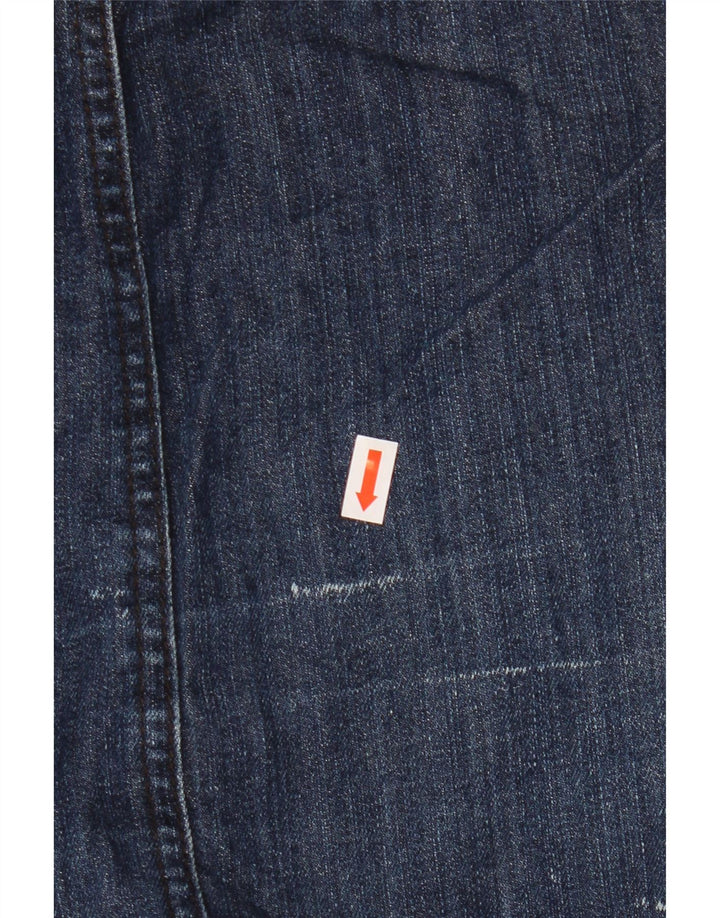 BODEN Женская джинсовая юбка UK 14, большая W32, темно-синяя, хлопок