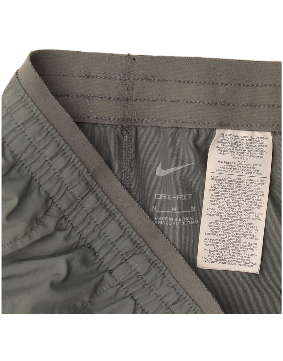 Женские спортивные шорты Nike Dri Fit UK 14, средний серый полиэстер