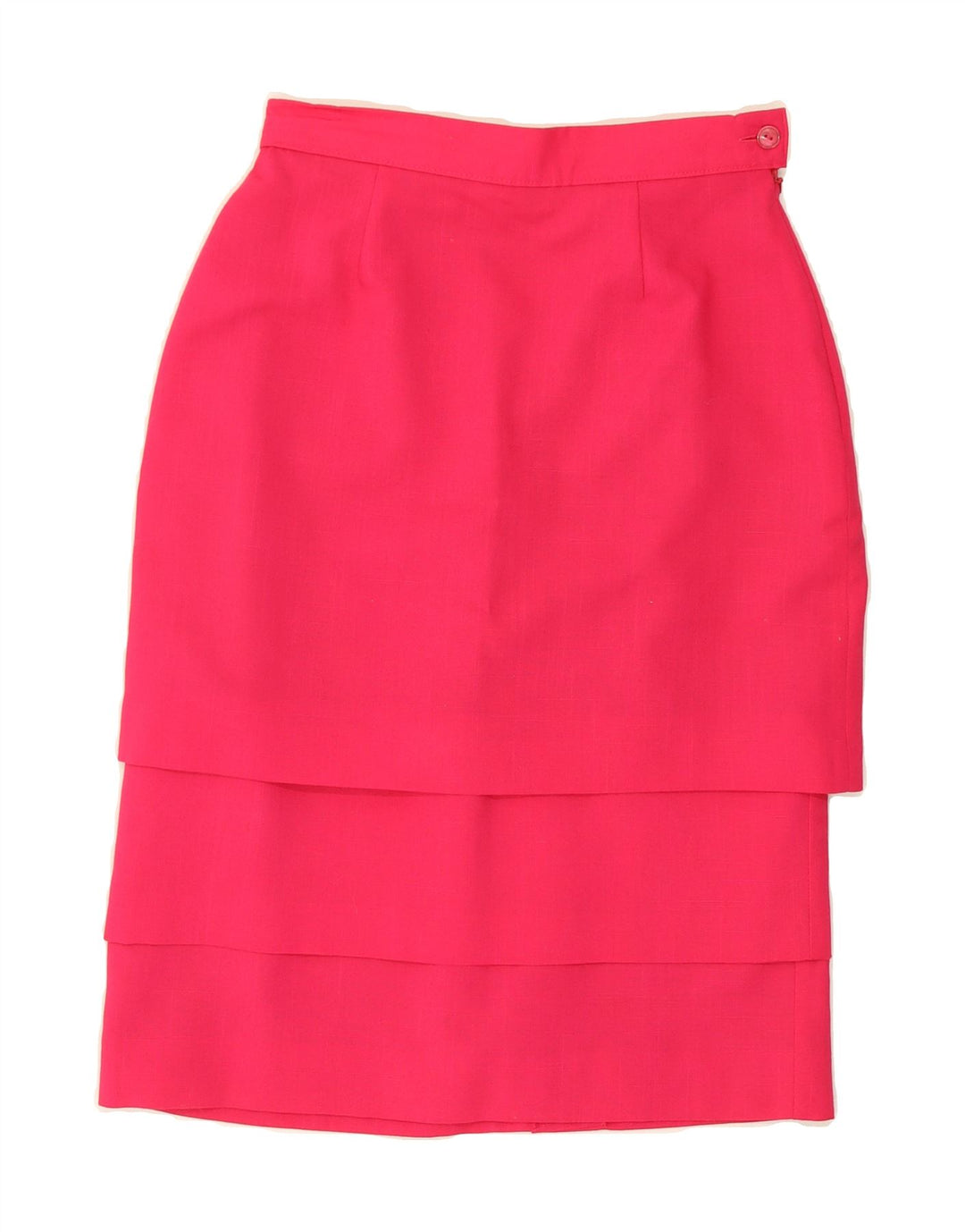 RICHARDS Womens Peplum Skirt UK 12 Medium W28  Pink Polyester Vintage Richards and Second-Hand Richards from Messina Hembry 