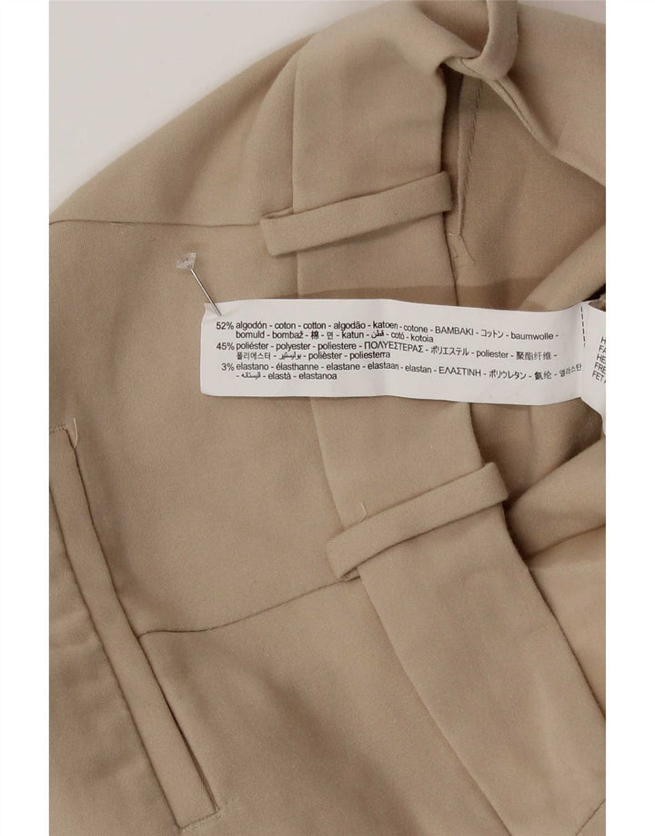 Женские повседневные шорты Zara Medium W28, бежевый хлопок