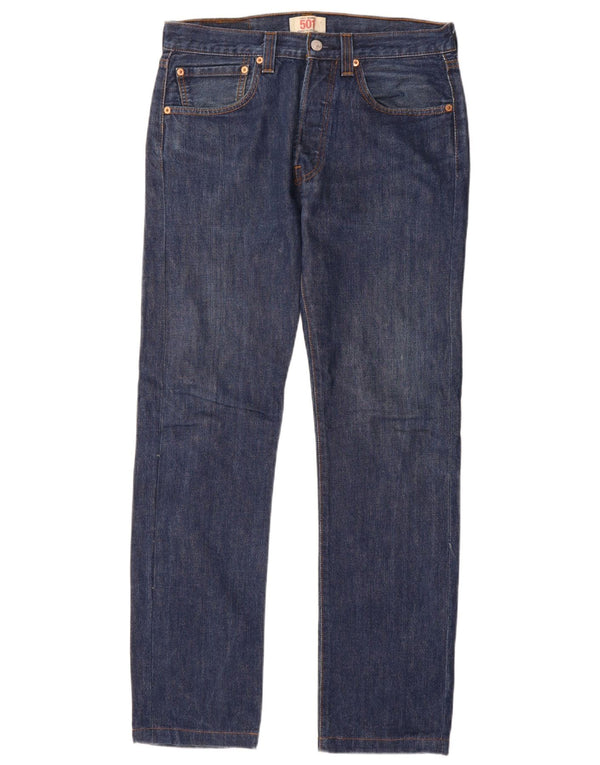 Мужские прямые джинсы Levi's 501 W31 L34 темно-синие, хлопок
