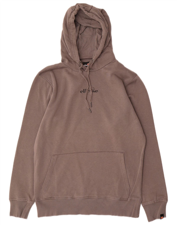 Мужской джемпер с капюшоном Ellesse с рисунком, большой серый, хлопок