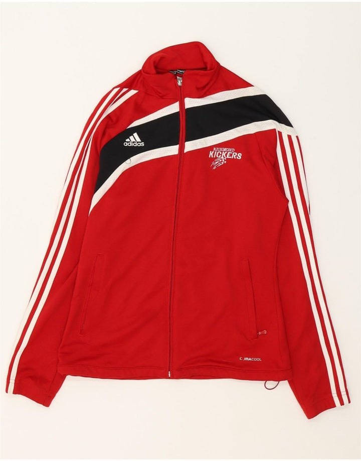 ADIDAS Mens Clima 365 Tracksuit Top Jacket Small Red Colourblock Polyester Vintage Adidas and Second-Hand Adidas from Messina Hembry 