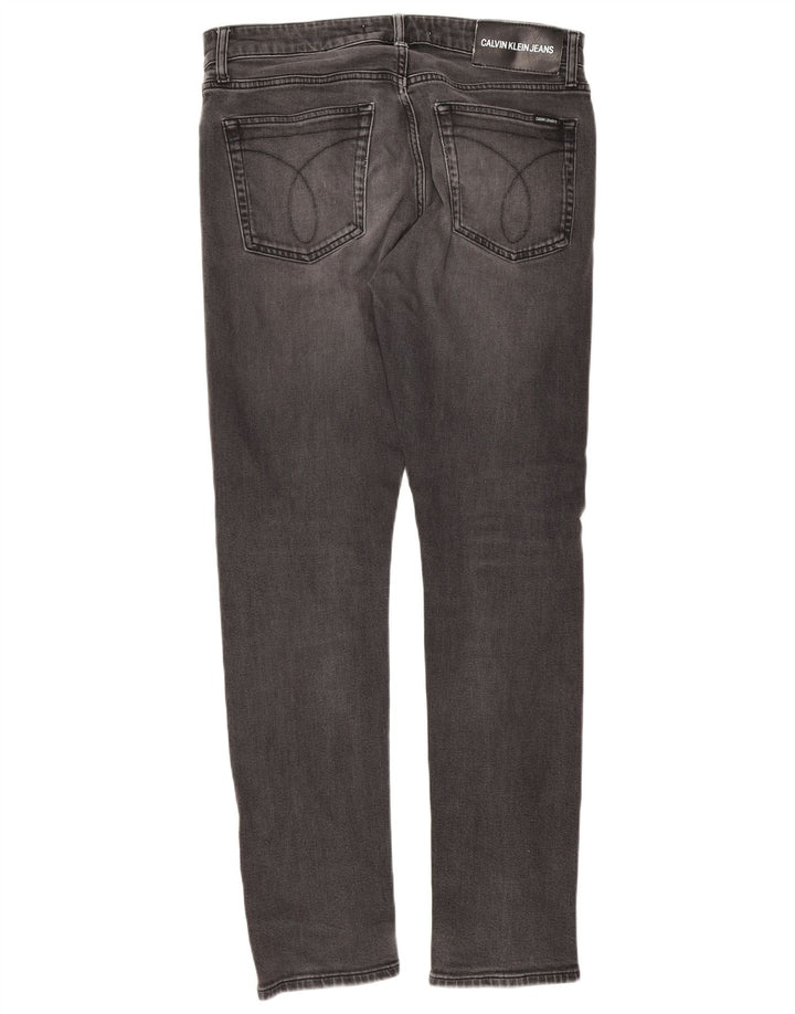 Мужские узкие джинсы Calvin Klein W32 L32, серый хлопок