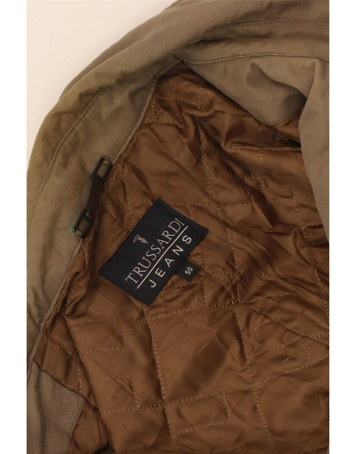 Мужской тренч Trussardi Jeans IT 50 Большой Хаки