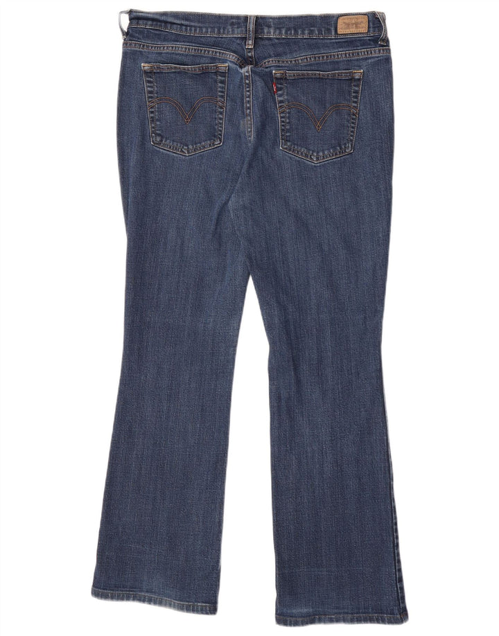 Женские джинсы Levi's 512 Bootcut, размер США 12, большие W32 L30, синий хлопок