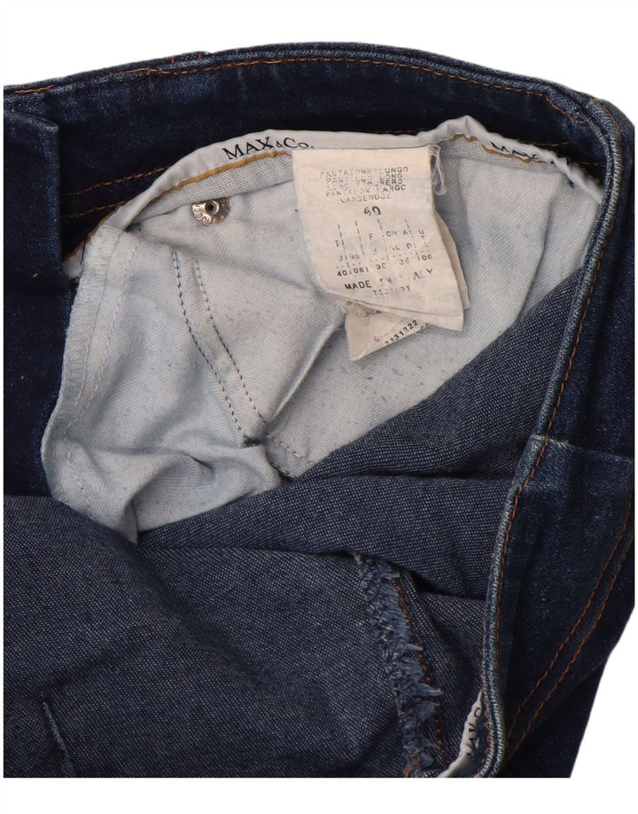 Женские узкие джинсы Max & Co. UK 8, маленькие W26 L32, синие, хлопок