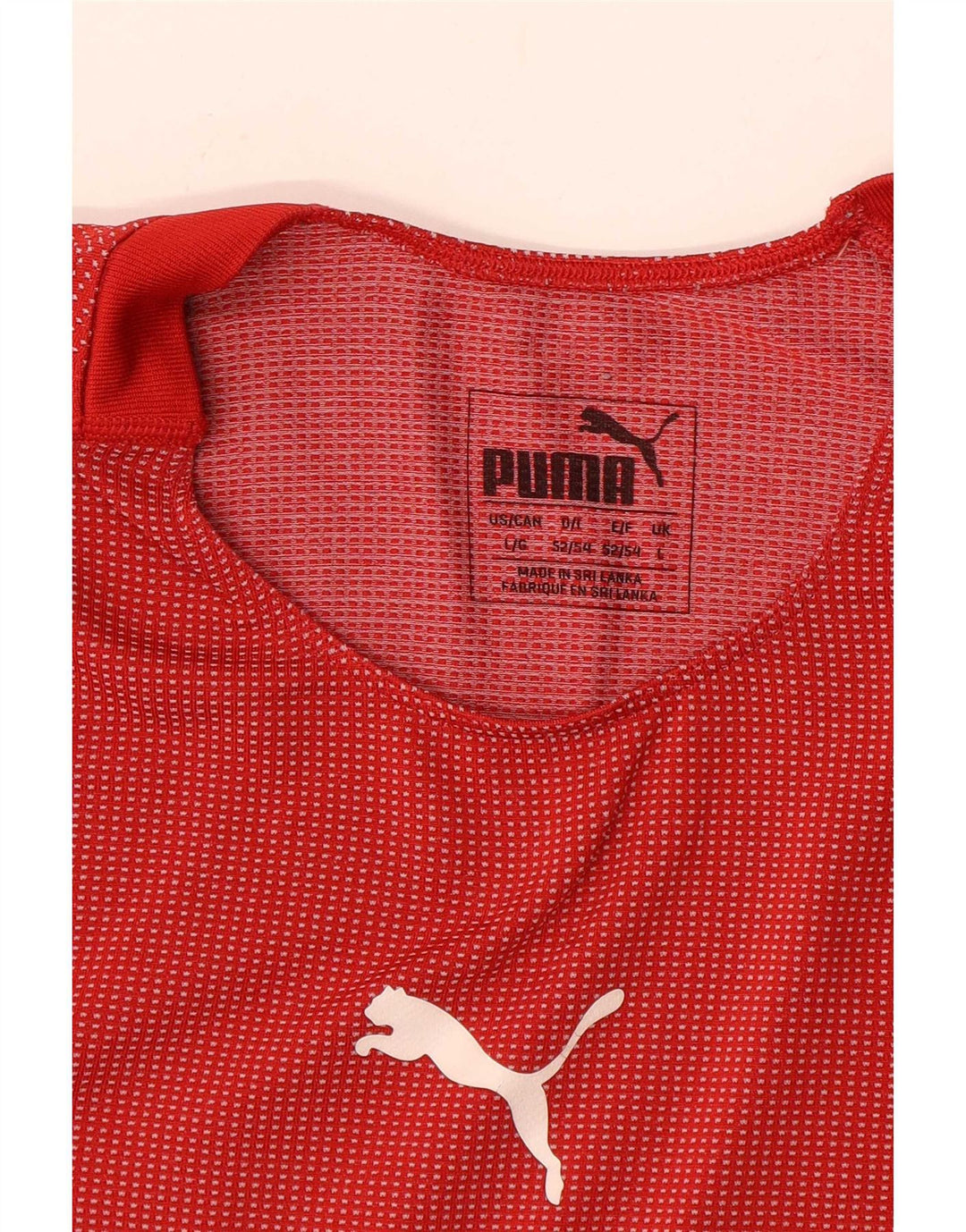 Мужская футболка с рисунком Puma, большая красная полоска