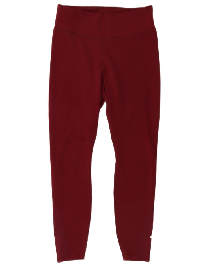 Женские леггинсы Nike Dri Fit UK 12, средний бордовый полиэстер