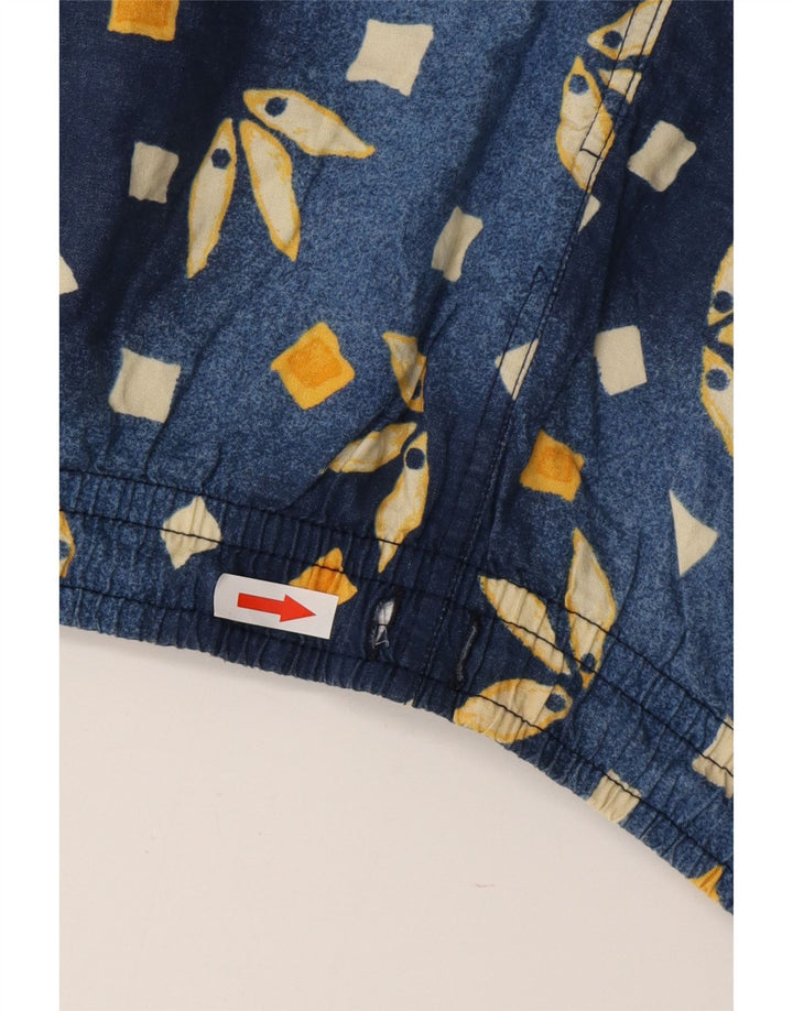 Мужские шорты для плавания VINTAGE XL, хлопок, синий с геометрическим рисунком