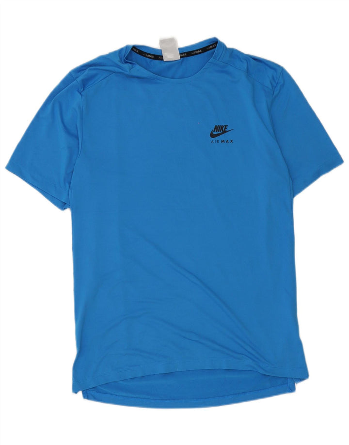Мужская футболка с рисунком Nike, маленький синий полиэстер