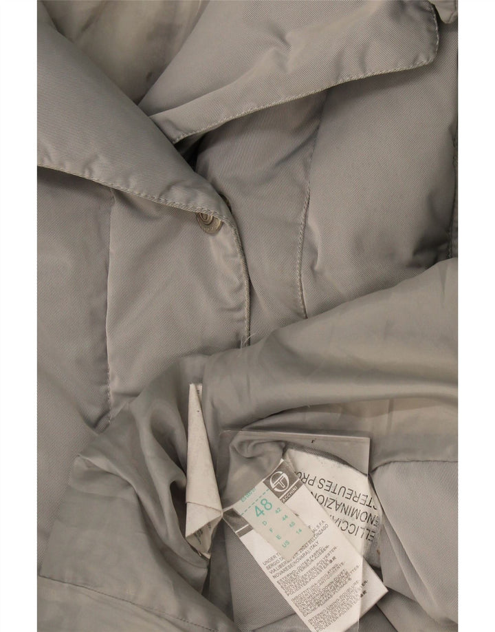 Женское стеганое пальто с капюшоном Sergio Tacchini IT 48 XL Серый Полиэстер