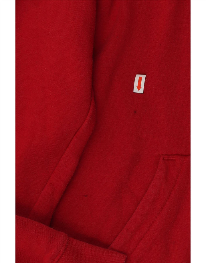 Джемпер с капюшоном JORDAN для мальчиков 12–13 лет, большой красный, хлопковый