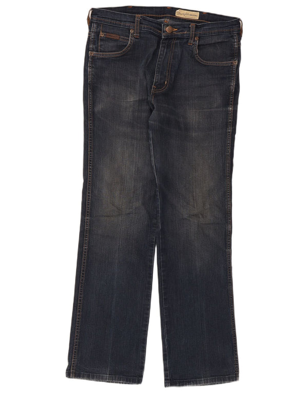 Мужские прямые джинсы Wrangler Arizona Stretch W33 L30, темно-синий хлопок