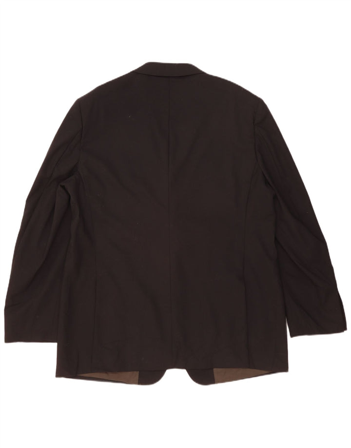 Мужской пиджак Marks & Spencer на 2 пуговицах, Великобритания, 46 XL, черный, шерстяной