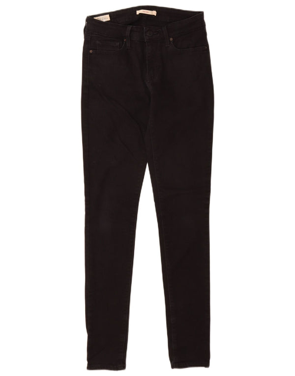 Женские джинсы скинни LEVI'S 711 W26 L32, черный хлопок