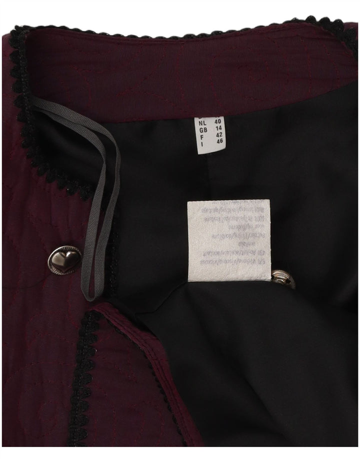 Винтажное женское болеро UK 14, средний фиолетовый из вискозы