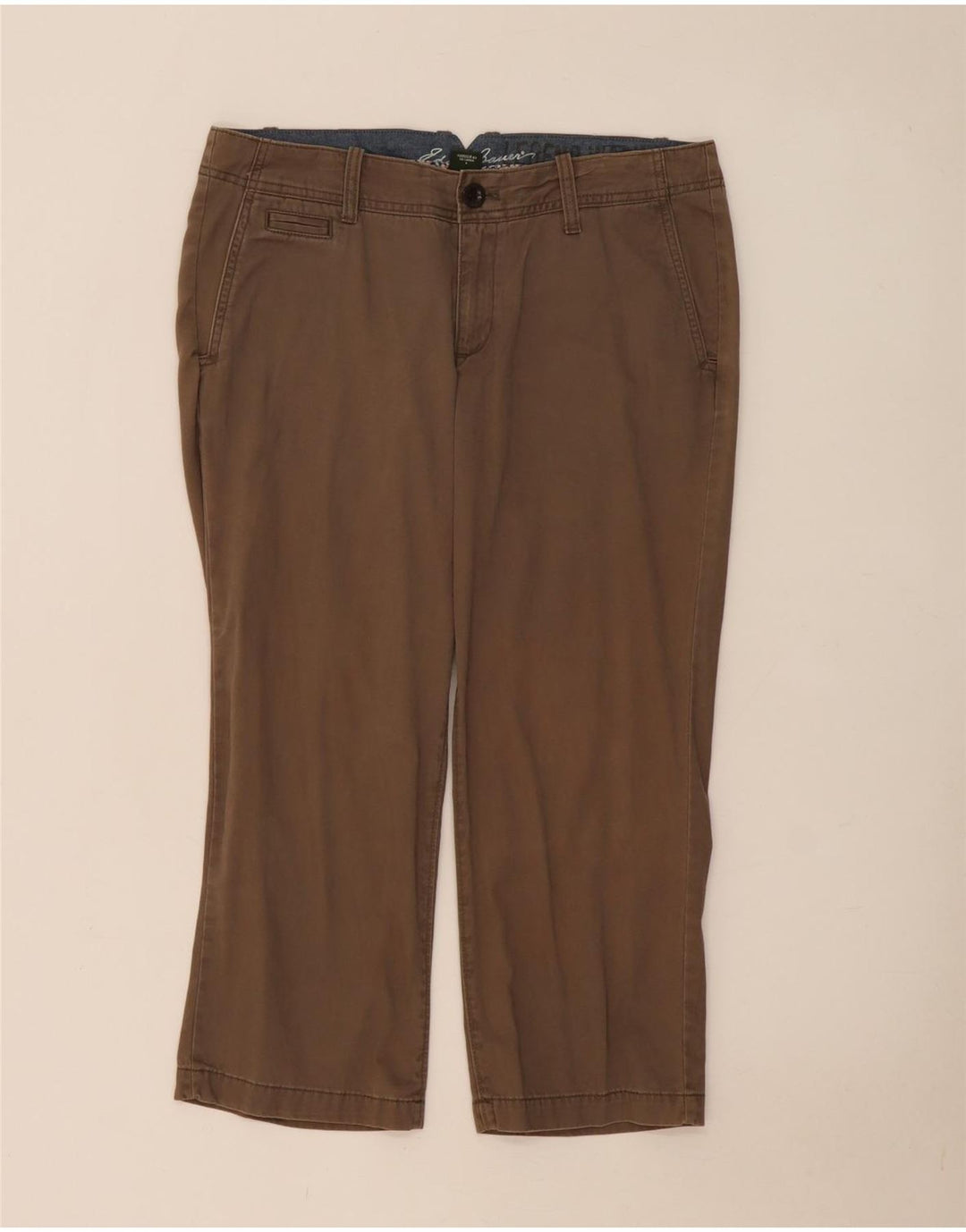 Женские капри Eddie Bauer США 8, средние W34 L23, бежевые, хлопок