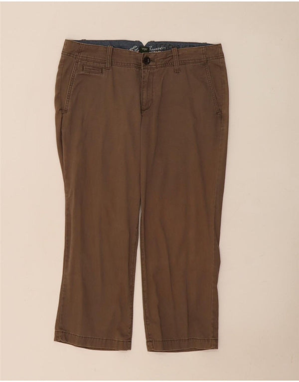 Женские капри Eddie Bauer США 8, средние W34 L23, бежевые, хлопок