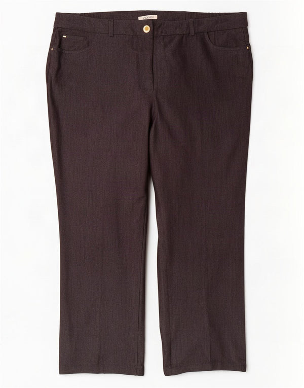 Женские прямые повседневные брюки Marks & Spencer UK 18 XL W40 L28 серые