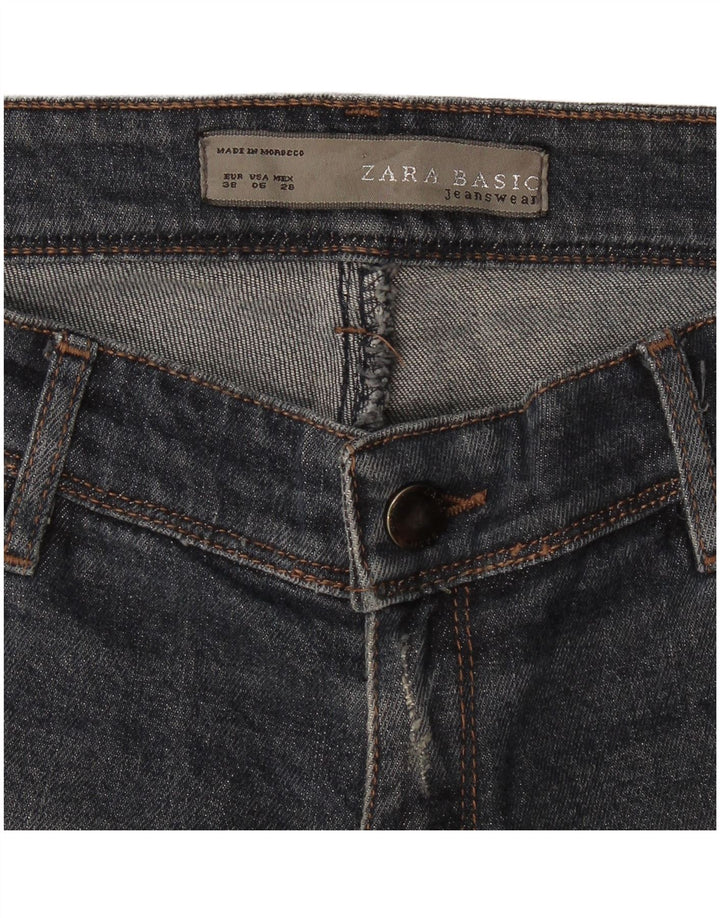 Женские расклешенные джинсы Zara EU 38 Small W28 L31 Темно-синие