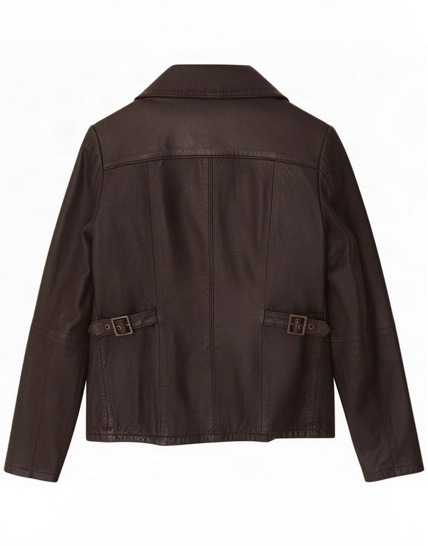Женская кожаная куртка в стиле милитари Superdry UK 6 XS Black