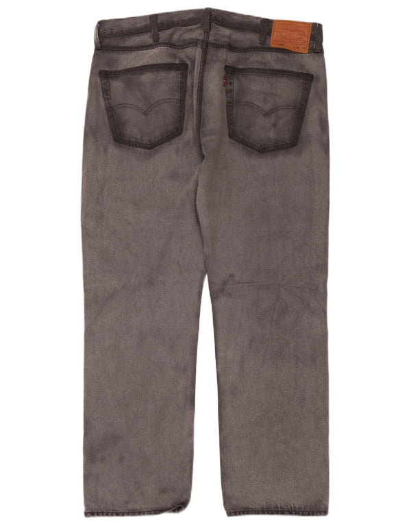 Мужские прямые джинсы LEVI'S 501 W38 L30 Серые, хлопок