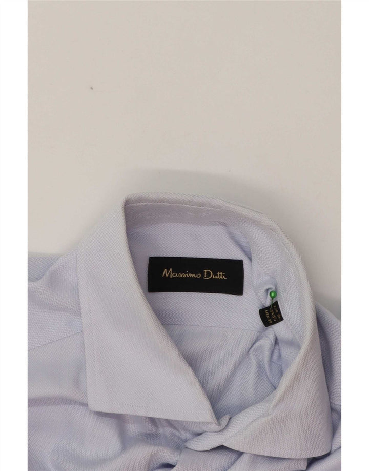 Рубашка мужская Massimo Dutti EU 39 средний синий