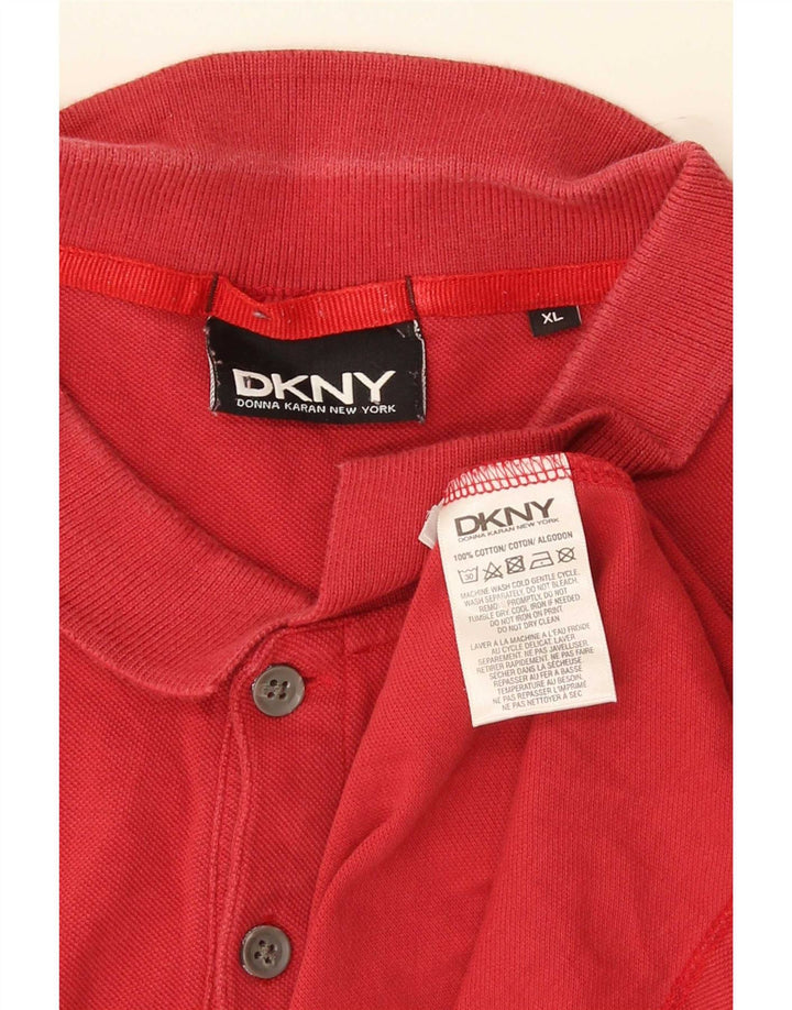 Мужская рубашка-поло Dkny XL, красный хлопок