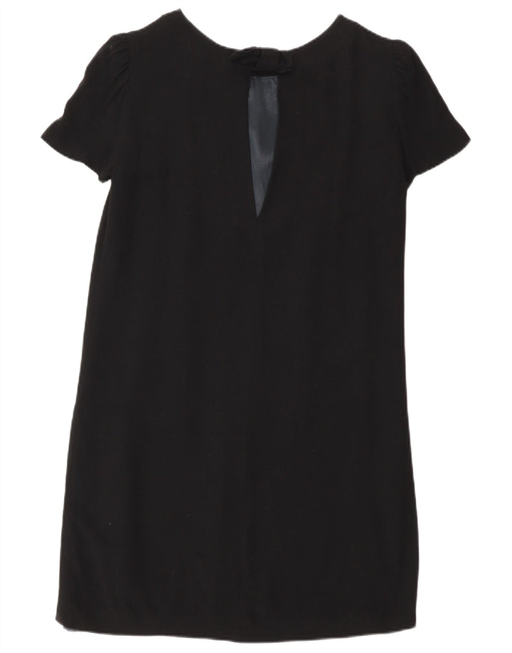 Женское платье прямого кроя Massimo Dutti EU 40, средний черный, вискоза