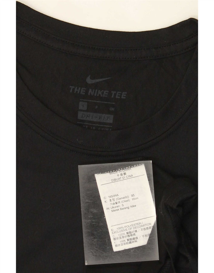 Мужская футболка Nike Dri Fit, маленький черный полиэстер