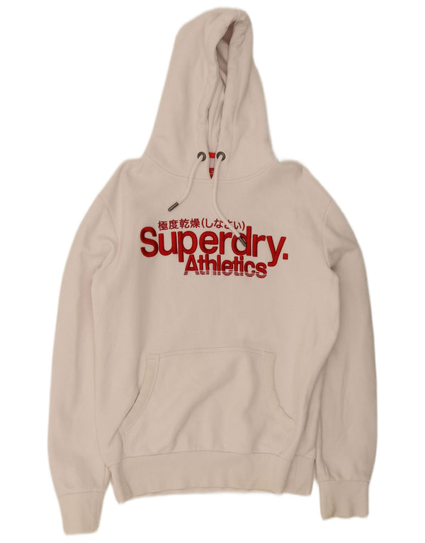 Мужской джемпер с капюшоном Superdry, большой белый, хлопковый
