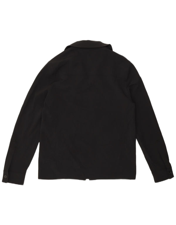 Мужская рубашка ZARA, средний черный полиэстер