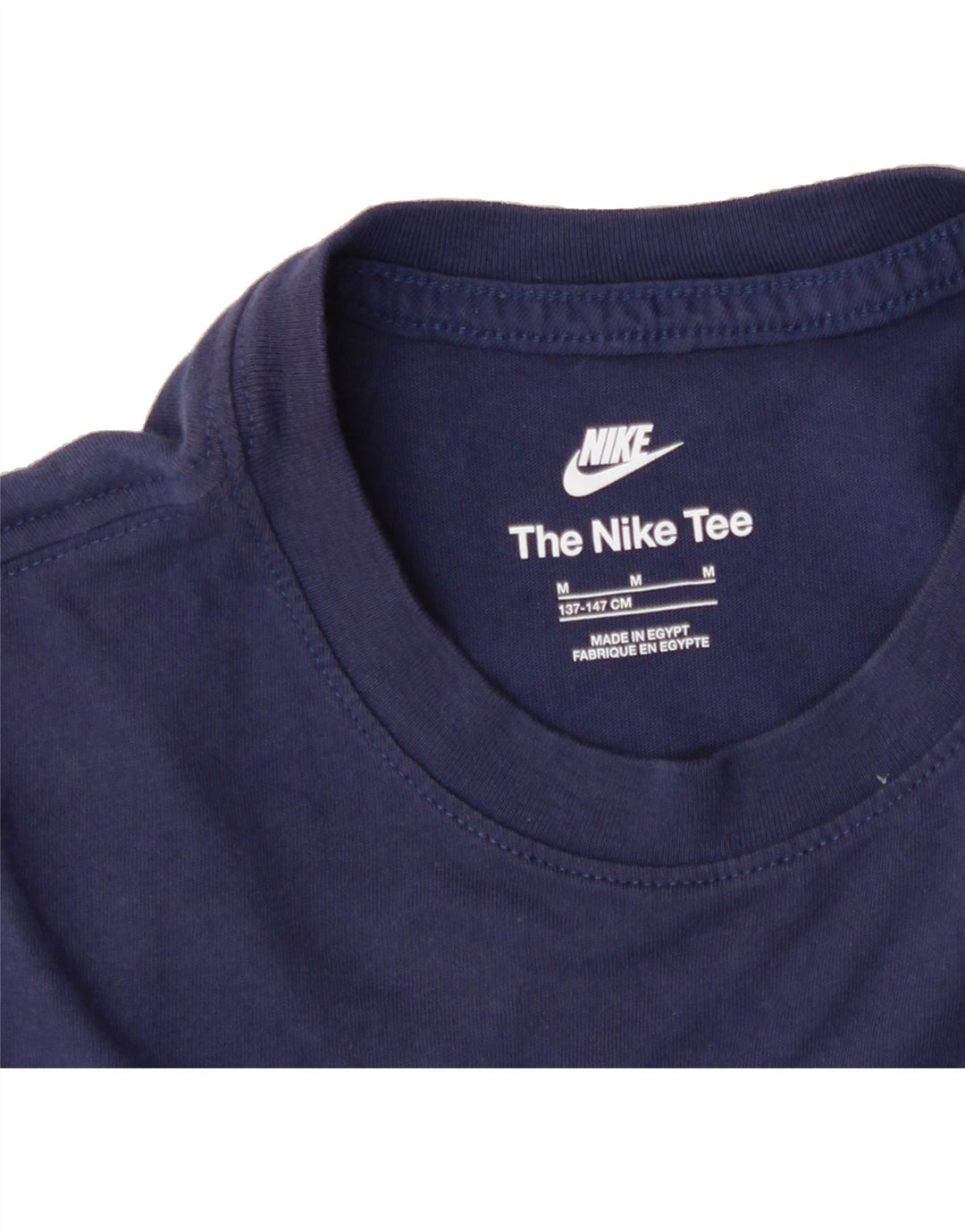 NIKE Boys Graphic T-Shirt Top 10-11 Years Medium Navy Blue Cotton Vintage Nike and Second-Hand Nike from Messina Hembry 