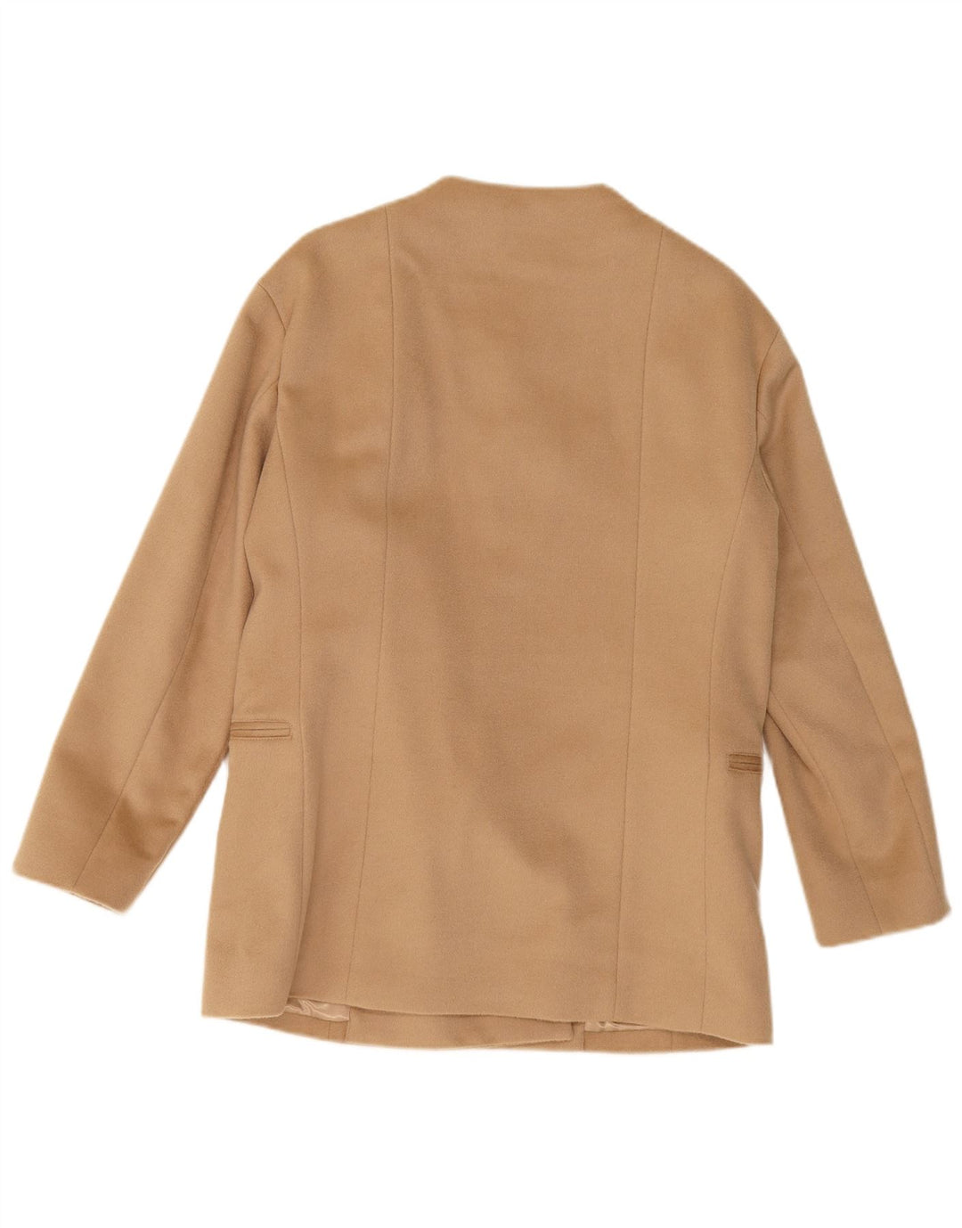JAEGER Womens Oversized Overcoat UK 8 Small Brown Wool