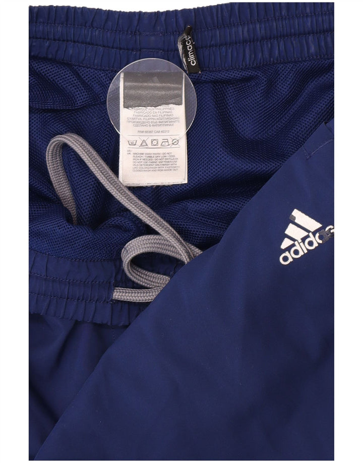 Мужские спортивные брюки Adidas Climacool, большие темно-синие брюки из полиэстера