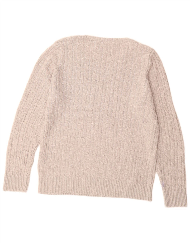 Женский свитер с вырезом «лодочка» SUPERDRY UK 14, большой серый акрил