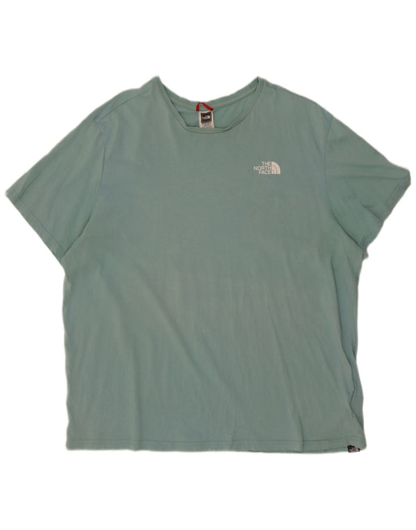 Мужская футболка с рисунком The North Face, 2XL, синяя, хлопок