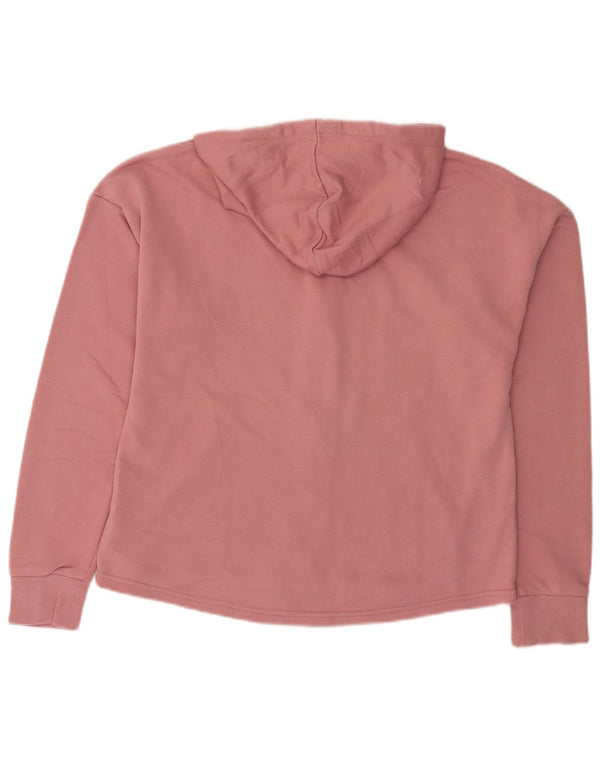 Женский свитер с капюшоном на молнии Puma UK 18 XL, розовый хлопок